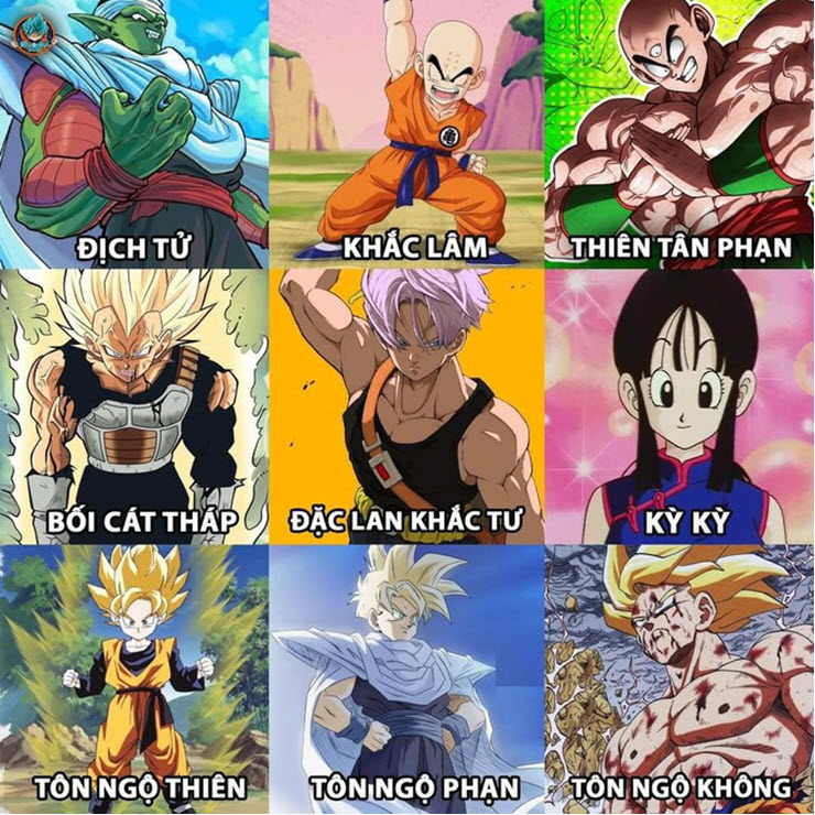 Đến các nhân vật mange của Dragon Ball cũng không chạy thoát khỏi netizen Việt.