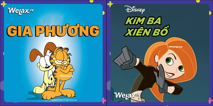 Chú mèo Garfield với tên gọi thân thương là “Gia Phương” (nguồn WeLax).