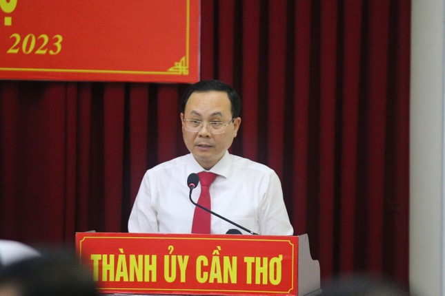 Tân Bí thư Thành uỷ Cần Thơ Nguyễn Văn Hiếu. (Ảnh: Nhật Huy)