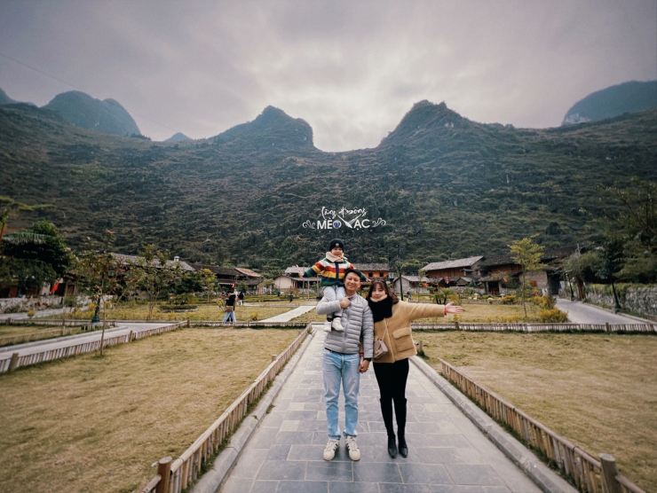 Gia đình nhỏ đặt chân đến Hà Giang.