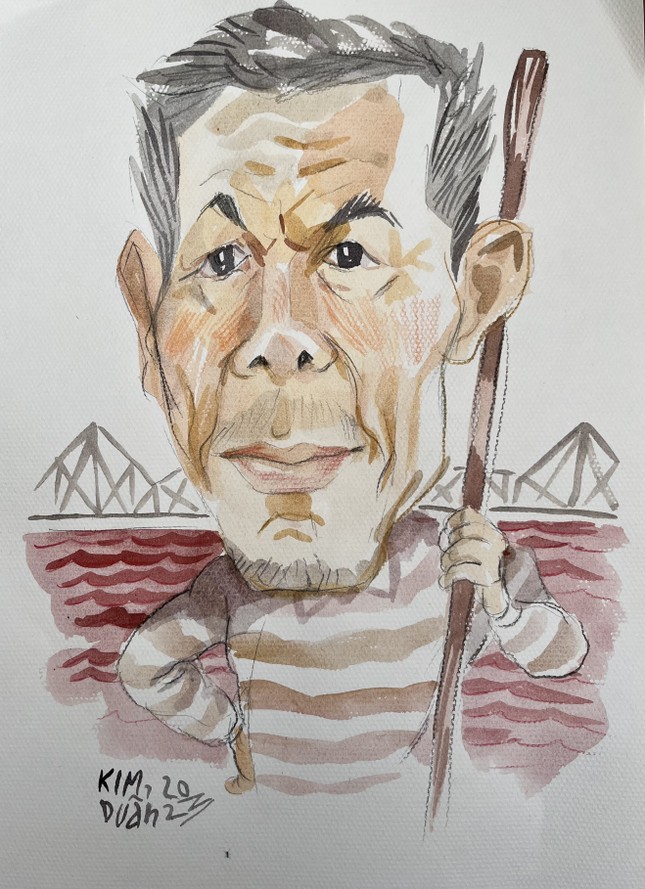 Ông Được Đen. Tranh: Kim Duẩn