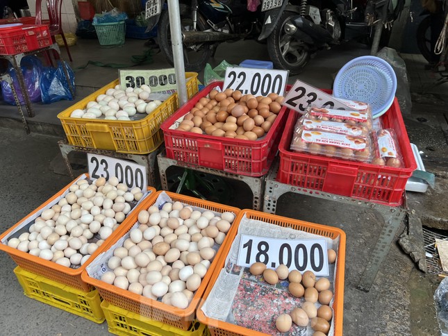 Trứng gà có giá chỉ 18.000 đồng/chục. Tuy nhiên theo giới chuyên buôn trứng thì đây là trứng gà tồn kho, cận date hoặc hết date.