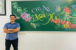Bạn trẻ - Cuộc sống - Ngắm loạt tranh vẽ trang trí bảng đẹp ngỡ ngàng, gây ‘bão mạng’ của thầy giáo Nghệ An