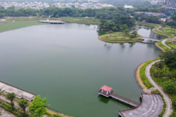 Tin tức trong ngày - Cận cảnh 2 dự án công viên hồ điều hòa "nằm im" sau nhiều năm