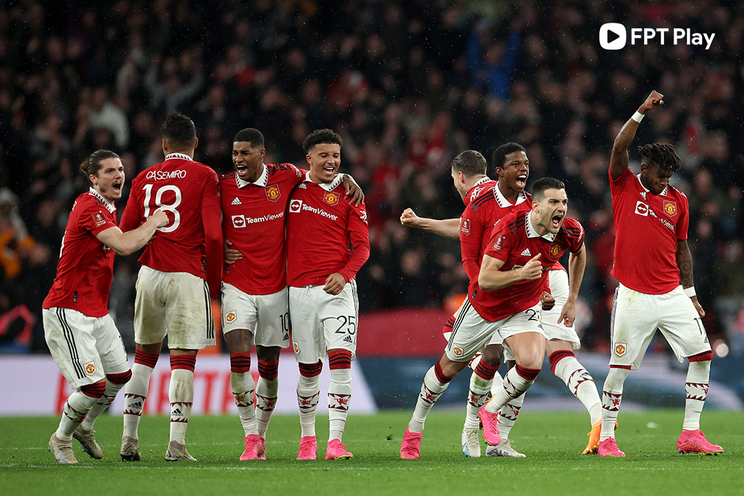 Quỷ đỏ giành vé vào chơi trận chung kết FA Cup 2022/2023 đầy vất vả.