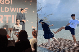 Đời sống Showbiz - Vợ Duy Mạnh bê bụng bầu chạy khi gặp sao nam điển trai khiến chồng "ghen ra mặt"