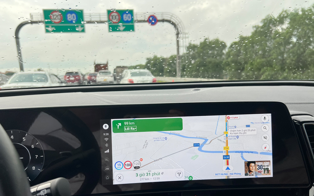 GSpeed cảnh báo tốc độ tối đa phía trước cho lái xe