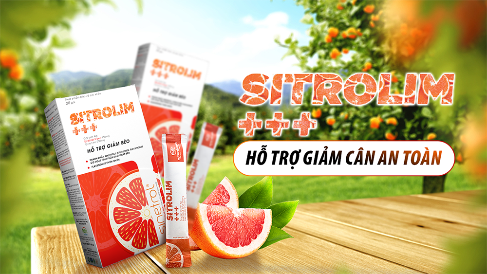 Thực phẩm bảo vệ sức khỏe Sitrolim+++ chiết xuất thành phần thiên nhiên giúp giảm cân an toàn