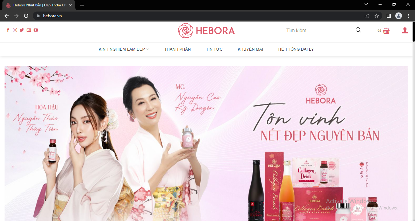 Website www.hebora.vn là trang chính thức của Hebora tại thị trường Việt Nam – Nơi khách hàng có thể yên tâm mua sắm các sản phẩm chính hãng