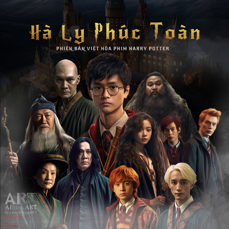 Dàn nhân vật Harry Potter được Việt Hóa bằng AI vô cùng ấn tượng.