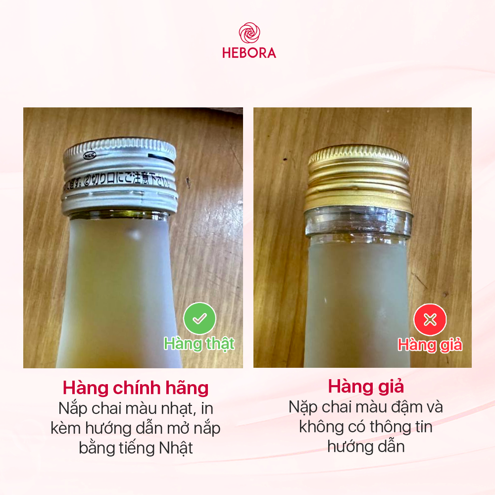 Các đặc điểm nhận dạng Hebora Collagen Enrich thật và giả