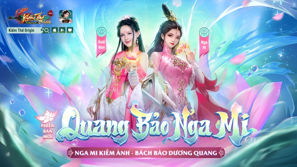 Xoài Non thả dáng như người mẫu chuyên nghiệp trong bộ ảnh cosplay Nga Mi của game Kiếm Thế Origin - 1