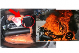 Thế giới xe - Xe máy cháy rụi bởi cho các vật dụng "tưởng bình thường" trong cốp