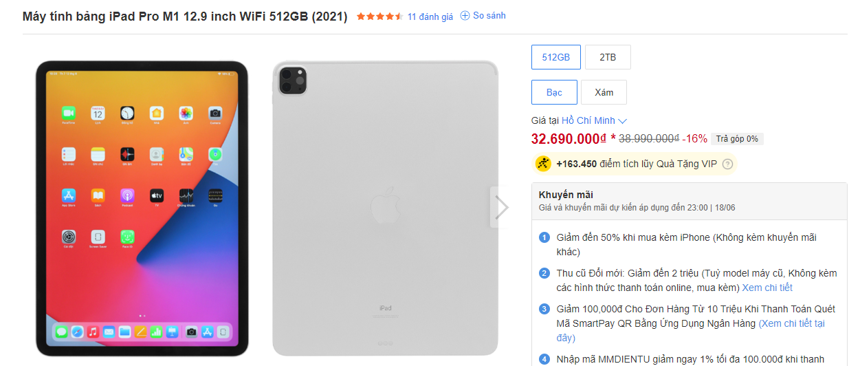 Bảng giá iPad tháng 6: Giảm tới 6,3 triệu đồng - 2