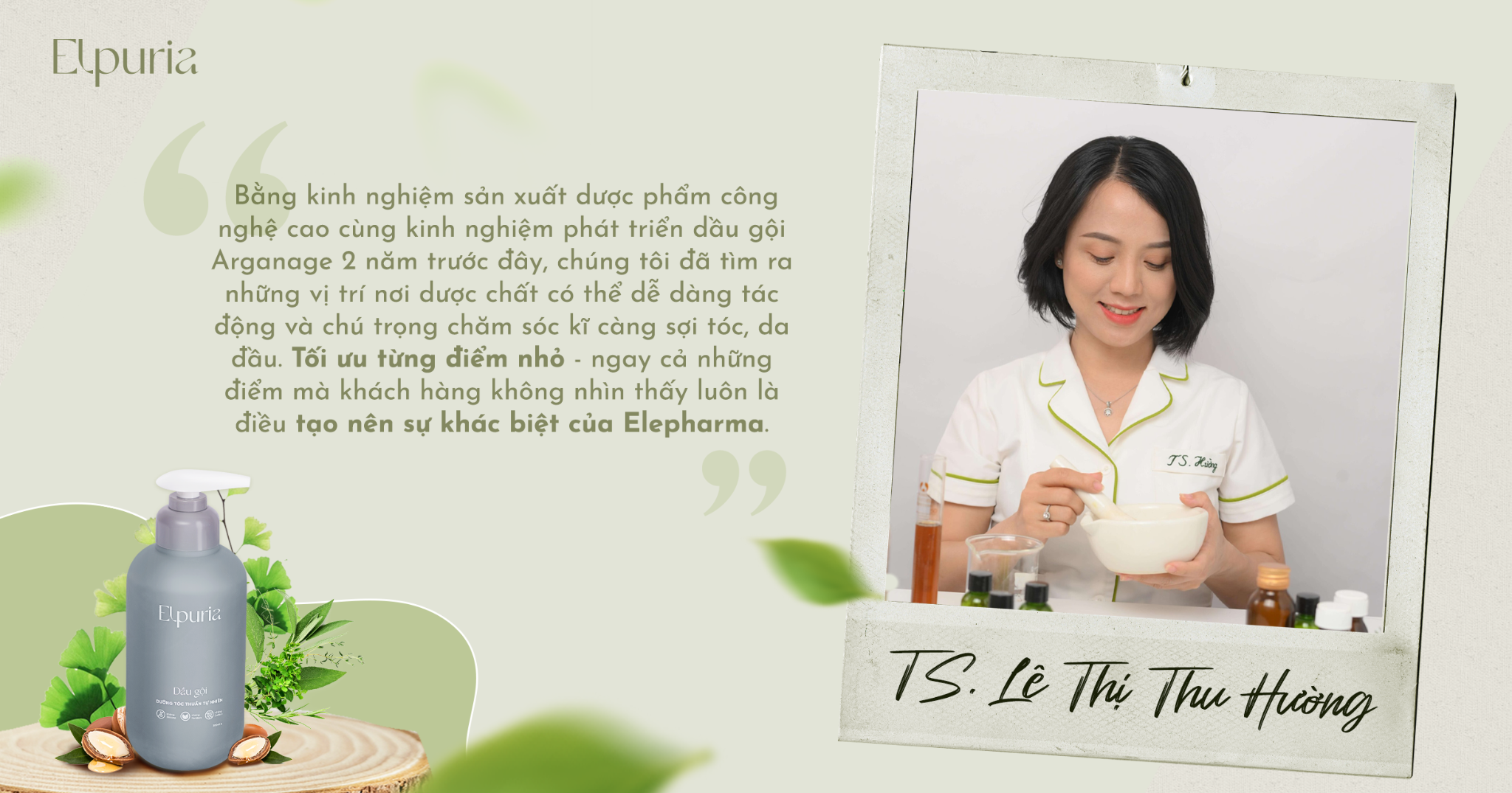 TS. Thu Hường, Chủ tịch GĐ Nghiên cứu Dược phẩm Elepharma