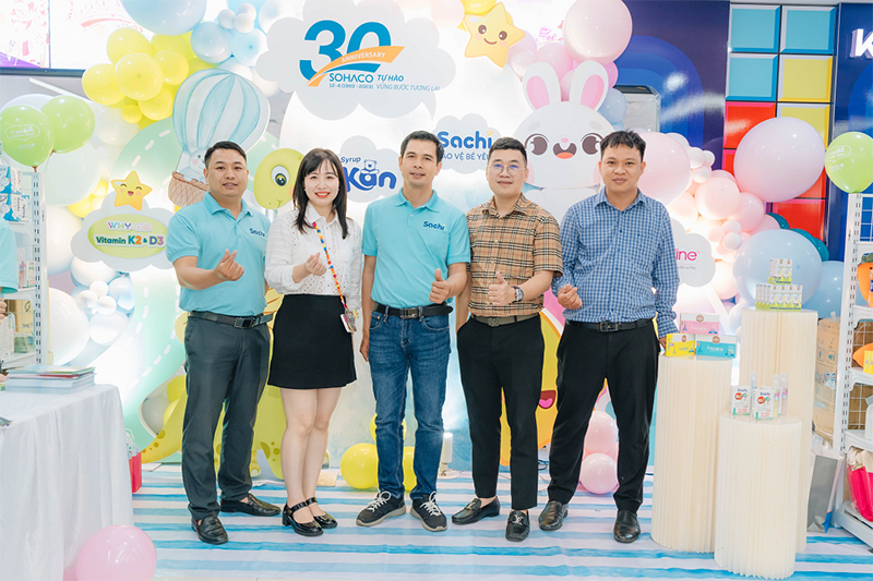 Nhãn hàng gạc răng miệng Sachi đồng hành tài trợ bạch kim tại sự kiện