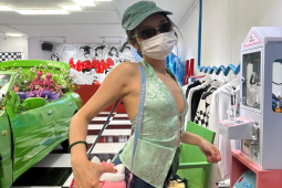 Thời trang - Con gái 19 tuổi của diva Mỹ Linh diện đồ táo bạo khi đi mua sắm