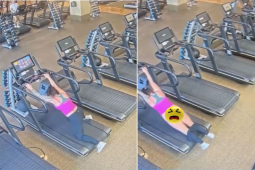 Bạn trẻ - Cuộc sống - Gái trẻ đang chạy bộ với tốc độ chóng mặt thì gặp "tai nạn" bất ngờ