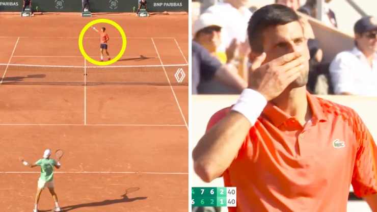 Djokovic chọc tức khán giả Roland Garros bằng "nụ hôn gió"