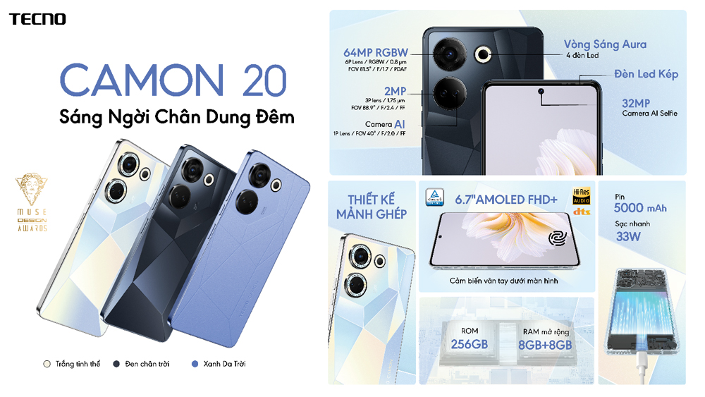 Tecno Camon 20 Series ra mắt, khuấy đảo dòng điện thoại chuyên chụp ảnh - 4