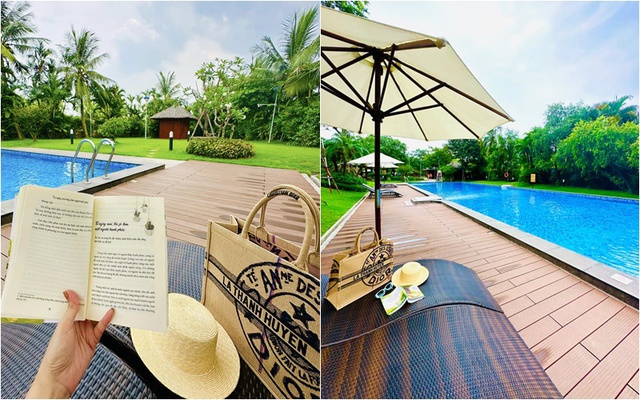 Nữ diễn viên miền Bắc có biệt thự 60 tỷ, mùa hè sung sướng trốn nóng trong bể bơi "resort tại gia" - 2