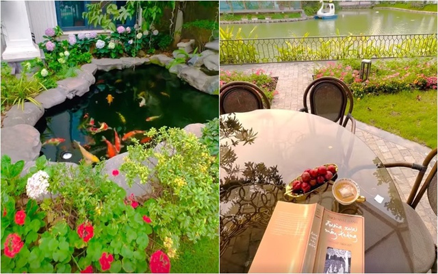 Nữ diễn viên miền Bắc có biệt thự 60 tỷ, mùa hè sung sướng trốn nóng trong bể bơi "resort tại gia" - 9