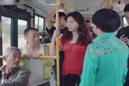 Clip hài hước - Gái xinh đi xe buýt bị đàn ông "dòm ngó" và cái kết khó đỡ