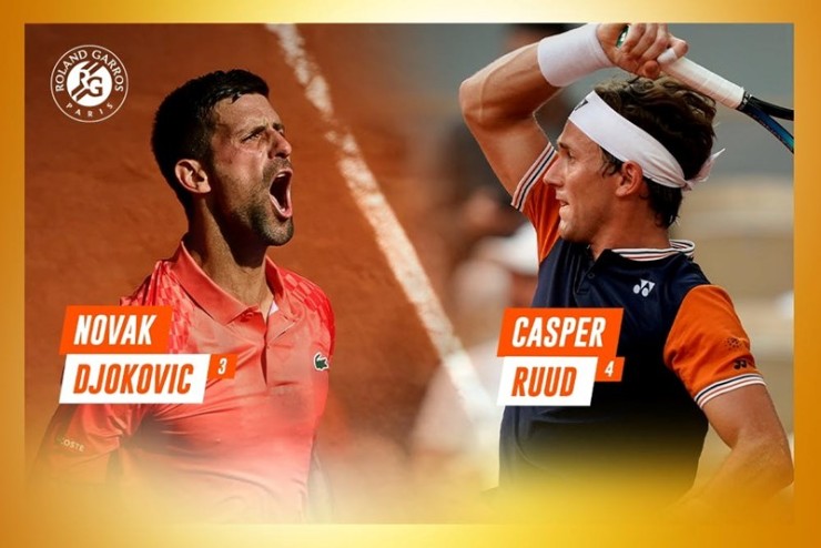 Djokovic đánh bại Ruud ở chung kết Roland Garros 2023