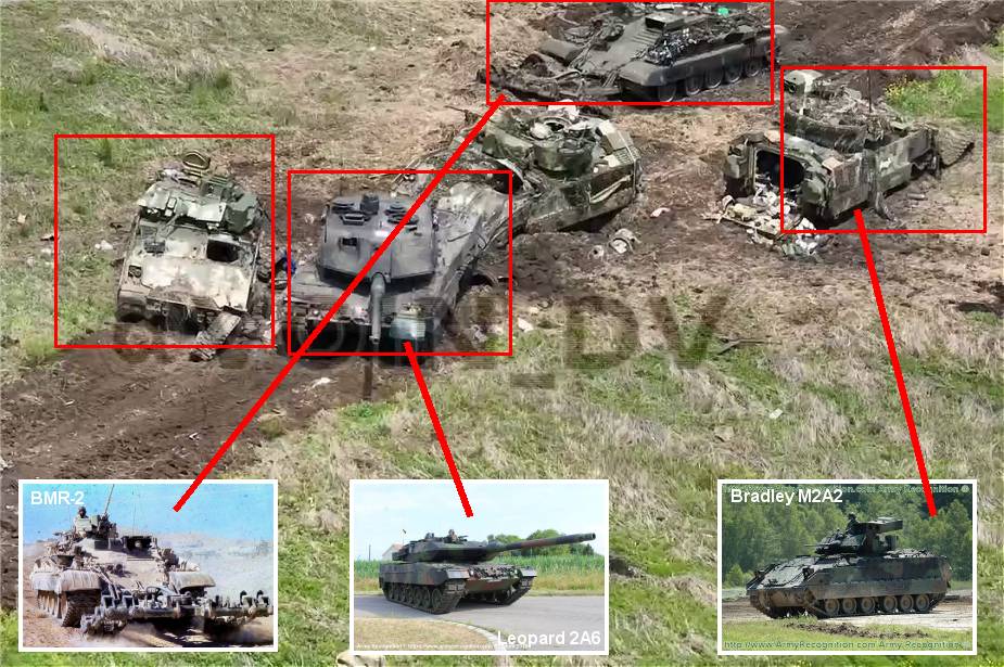 Xe bọc thép M2 Bradley bị phá hủy trong giao tranh ở Ukraine.