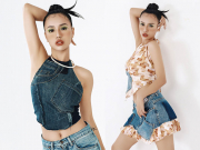 DJ Tít nóng bỏng trong thiết kế Jeans tái chế