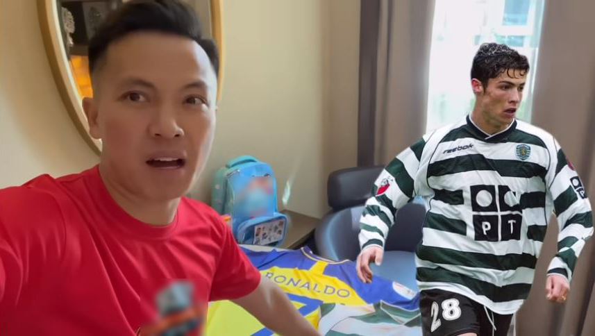 YouTuber Việt tặng quà tận tay Ronaldo, tiết lộ điều bất ngờ về &#34;anh Bảy&#34; sau 20 năm hâm mộ - 1