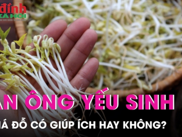 Ẩm thực - Đàn ông yếu sinh lý ăn giá đỗ có giúp ích hay không?