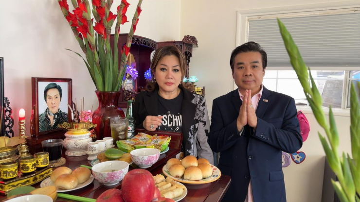 Nghệ sĩ Linh Tâm tổ chức cúng 100 ngày mất của NSƯT Vũ Linh tại Mỹ - 2