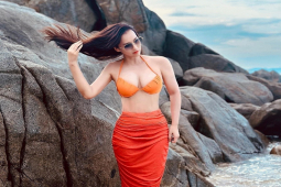 Làm đẹp - Người đẹp Lã Thanh Huyền khoe dáng với đồ bơi