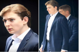 Đàn ông - Quý tử nhà Donald Trump hiếm hoi lộ diện, gây bão MXH với diện mạo "siêu khủng"