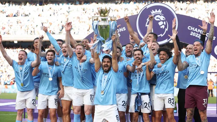 Man City hướng đến thành tích 4 mùa liên tiếp vô địch Ngoại hạng Anh