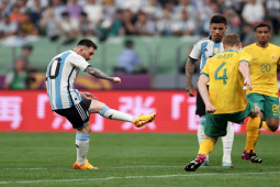 Video bóng đá Argentina - Australia: Dấu ấn Messi, Garnacho ra mắt ”Albiceleste” (Giao hữu)