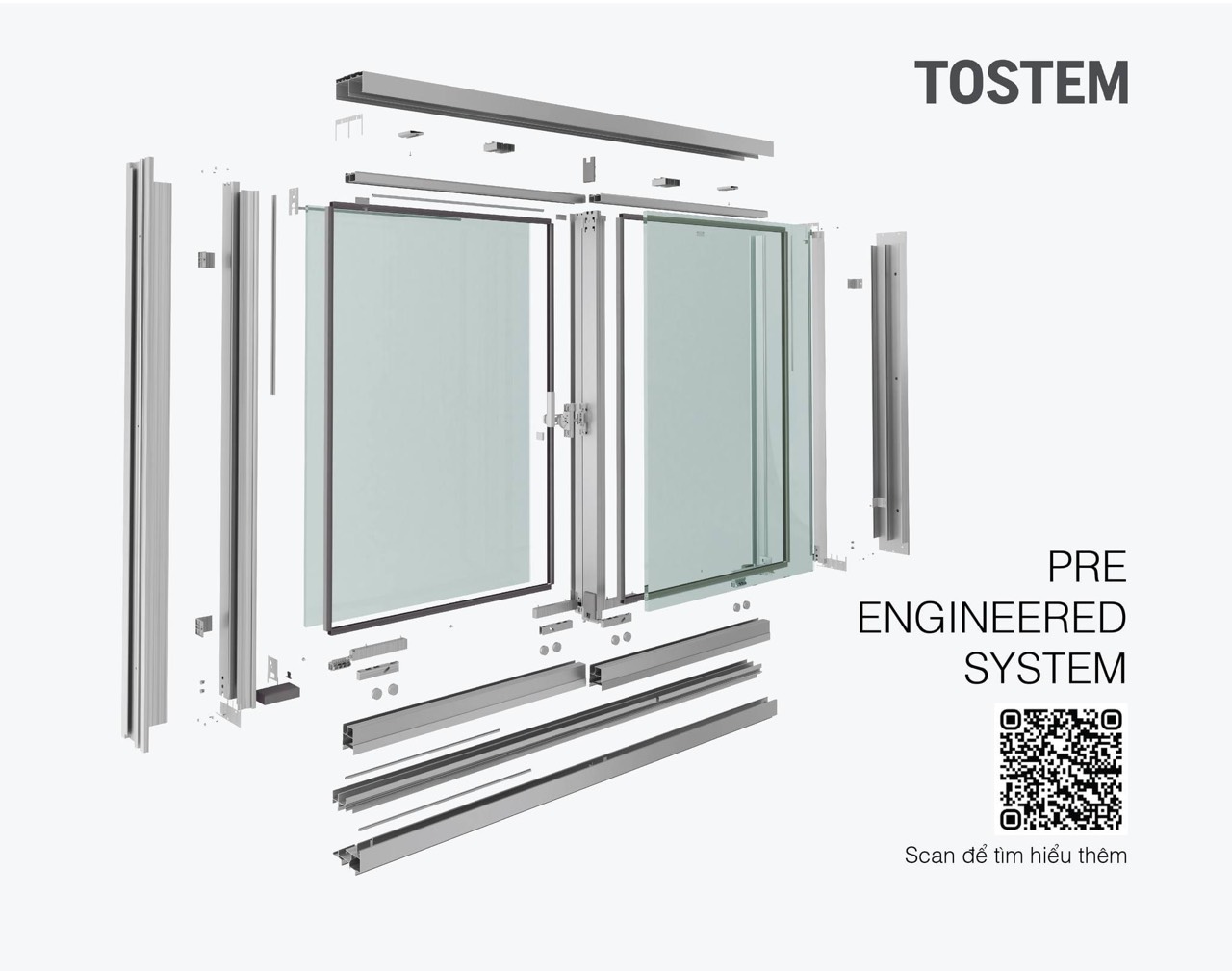 Dễ dàng lắp đặt bộ cửa hoàn chỉnh với hệ thống sản xuất pre-engineered độc đáo