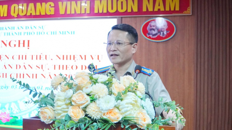 Ông Nguyễn Văn Hòa, Cục trưởng Cục Thi hành án dân sự TP.HCM. Ảnh: CẨM TÚ