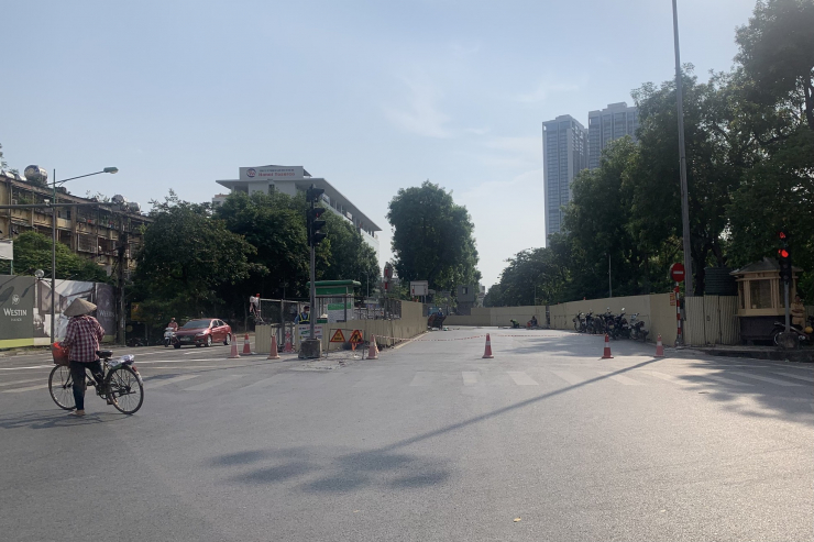 Tháo rào trên đường Kim Mã sau gần 3 năm thi công ga ngầm đường sắt Nhổn - ga Hà Nội - 10