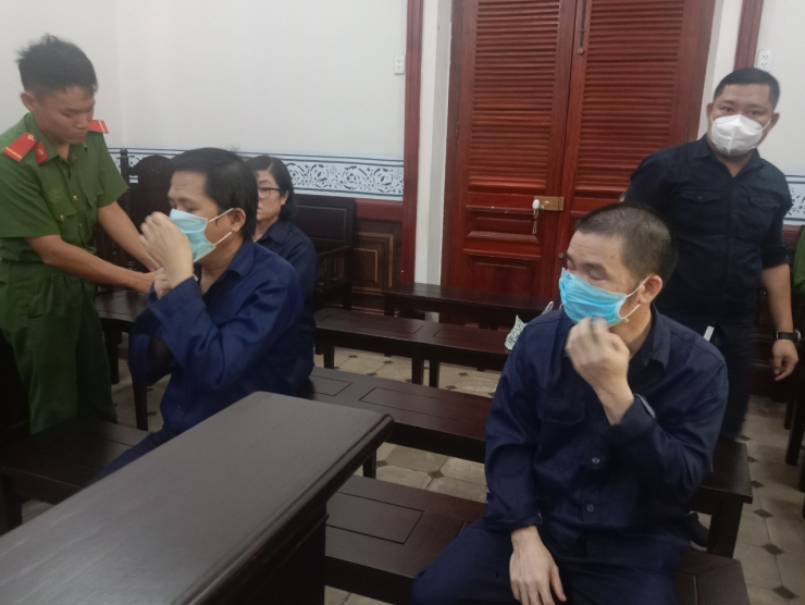 Các bị cáo tại phiên xét xử