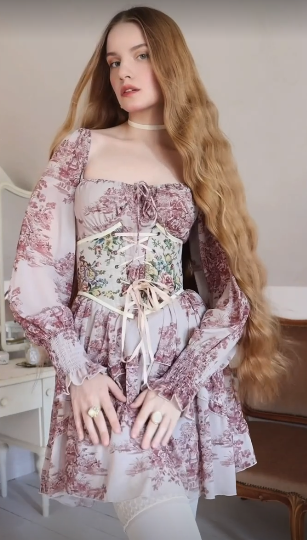 Cô gái Nga chuộng áo nịt thời Phục Hưng khoe nét đẹp như bước ra từ tranh vẽ - 4