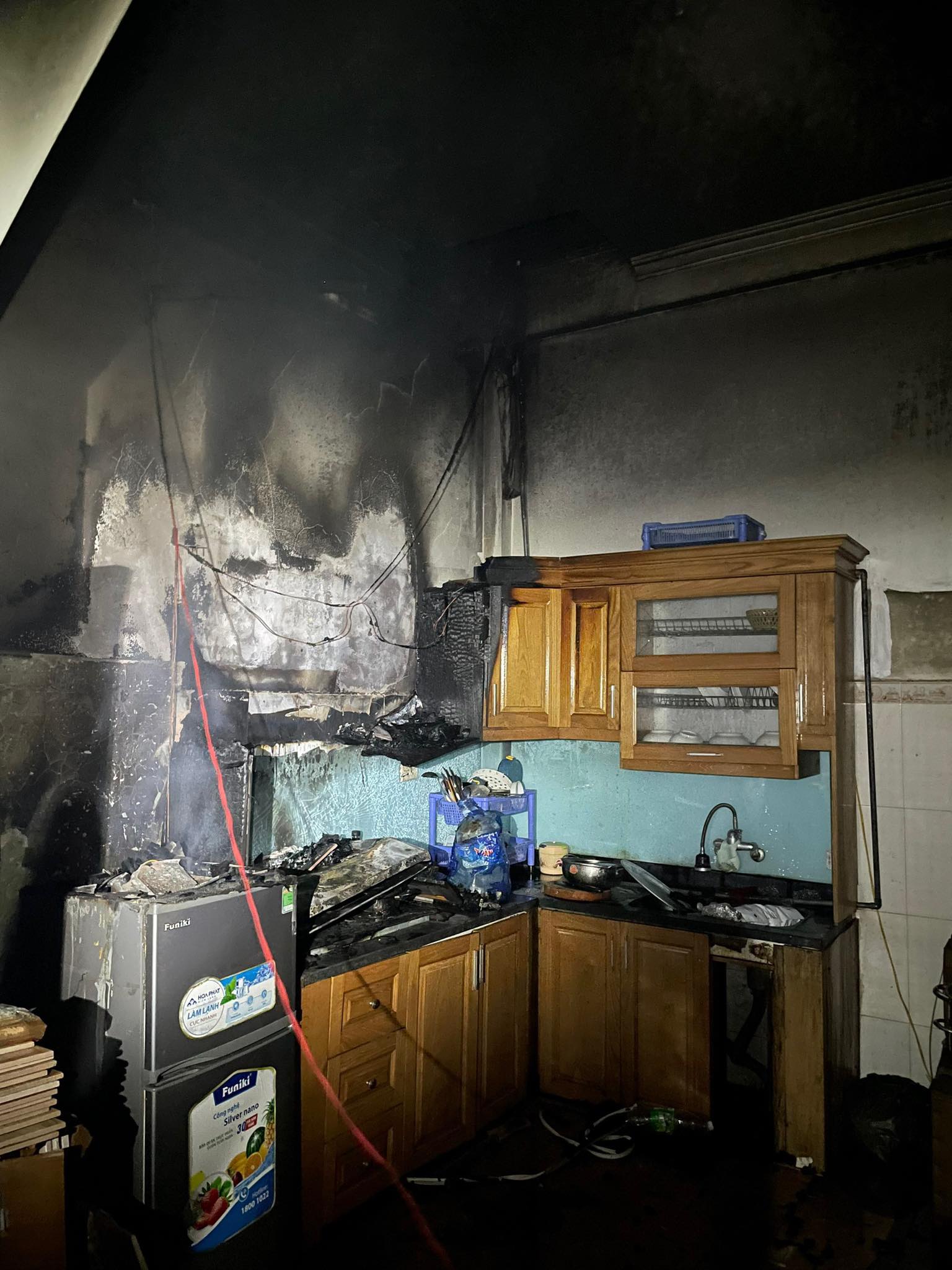 Khu vực nơi xảy ra vụ cháy