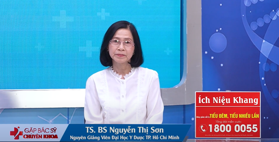 Về chế độ ăn uống, chuyên gia cũng cho biết người mắc tiểu đêm, tiểu nhiều lần, tiểu són nên sử dụng chiết xuất từ mầm đậu nành và hạt bí đỏ PEPO (GO-LESS độc quyền từ Thuỵ Sĩ)