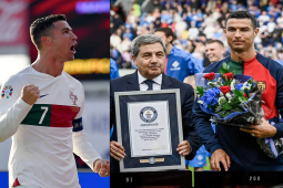 Rực rỡ Ronaldo nhận kỷ lục Guinness, ghi bàn cứu rỗi Bồ Đào Nha