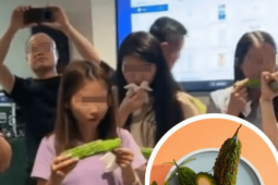 Trung Quốc: Nhân viên bị bắt ăn mướp đắng sống vì không hoàn thành chỉ tiêu