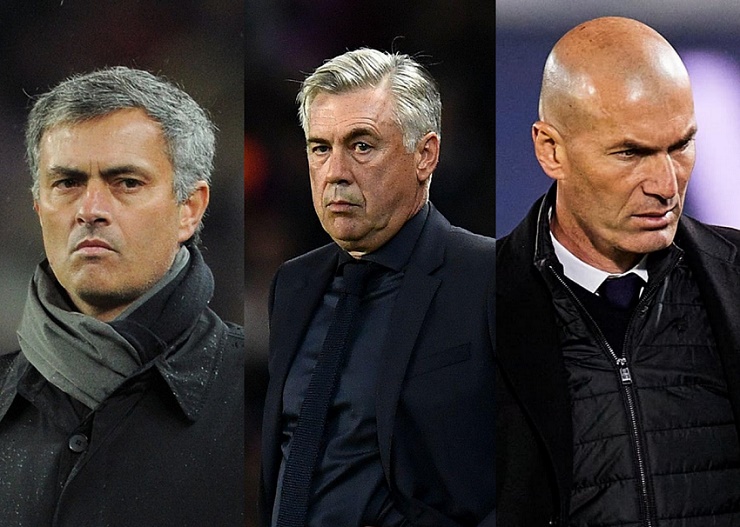 Mourinho (trái) hay Zidane (phải) sẽ trở lại dẫn dắt Real Madrid?