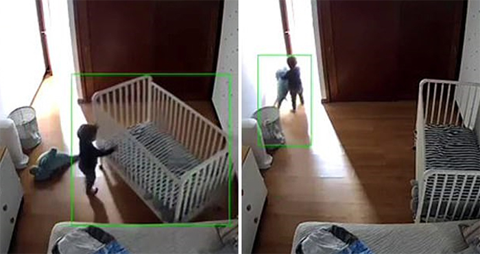 Sau đó, không quên quay lại hiện trường để đẩy cũi về chỗ cũ để cha mẹ không nghi ngờ