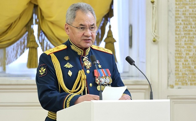 Bộ trưởng Quốc phòng Nga Sergey Shoigu tại sự kiện ngày 21/6 ở Điện Kremlin. Ảnh: Kremlin.ru