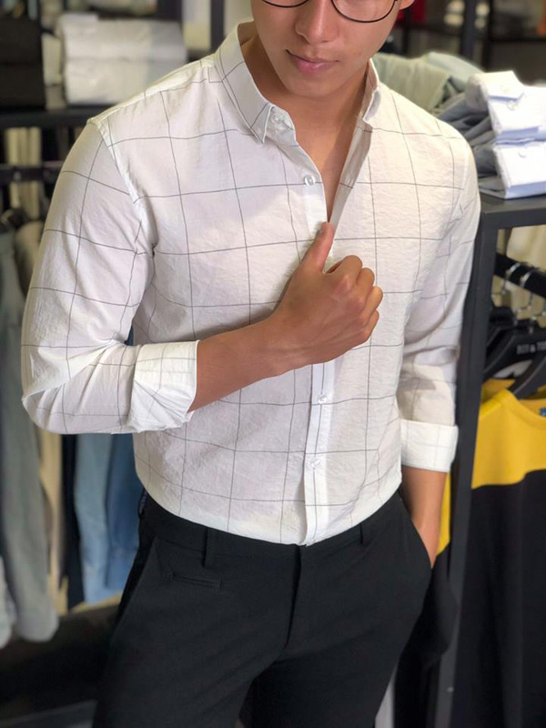 8 kiểu áo sơ mi trắng cho chàng lịch lãm ngút ngàn - 8